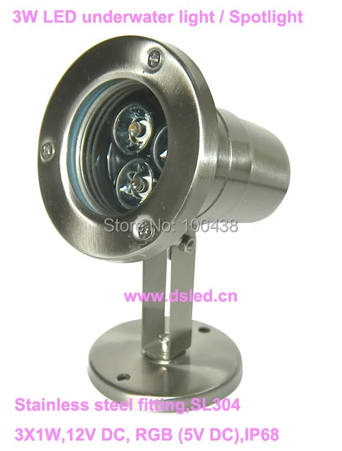 

Free shipping by DHL !! CE,IP68,high power Stainless steel 3W outdoor LED spotlight,LED outdoor light,DS-10-2-3W,12V DC