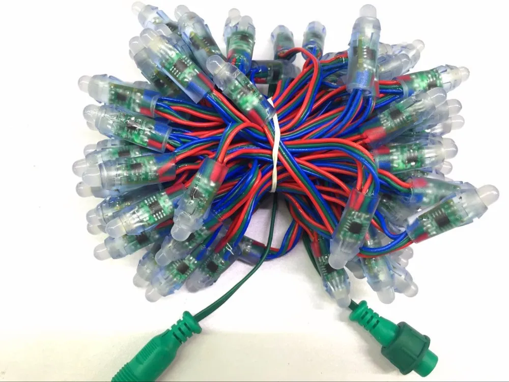 50 шт./компл. DC5V адресуемый 12 мм WS2811 Светодиодный умный пиксельный узел RGB