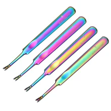 Born pretty, хамелеон Радуга вилка мертвой кожи кусачки для педикюра триммер для удаления серебряной кутикулы толкатель для ногтей инструменты для маникюра