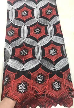 

African Lace Fabric Swiss Voile Laces Fabrics High Quality Cotton Lace 5yards Fabric Lace Fabric For Men Women Every Dress EM001