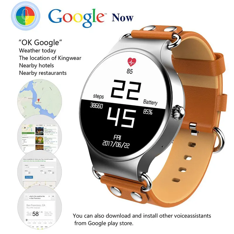 

2017 Interpad Smart Watch Android iOS Smartwatch Smart Health Sports Tracker Clock With Heart Rate GPS WIFI 3G Phone Watch