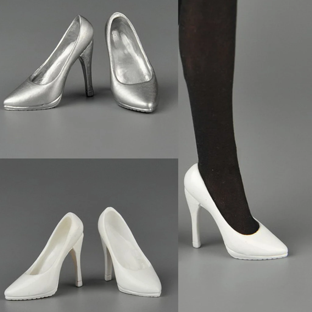 1/6 High Heel Shoes BLACK GOLD For 12" TBLeague Phicen HotToys Female Figure USA 