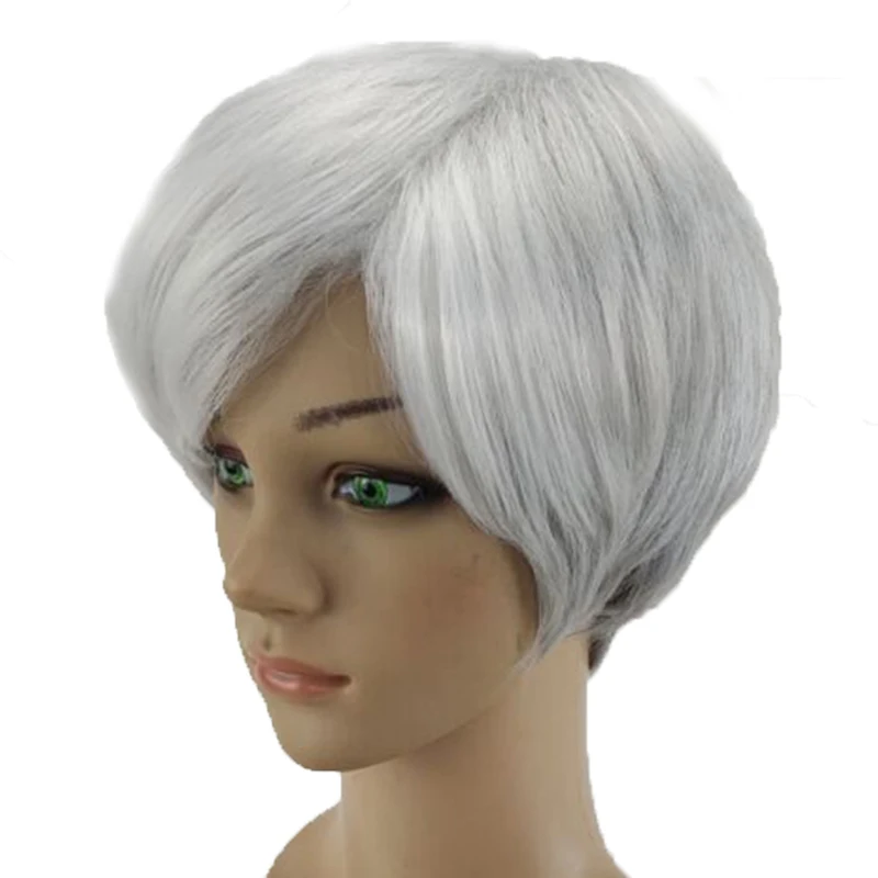 perruque femme cheveux blancs