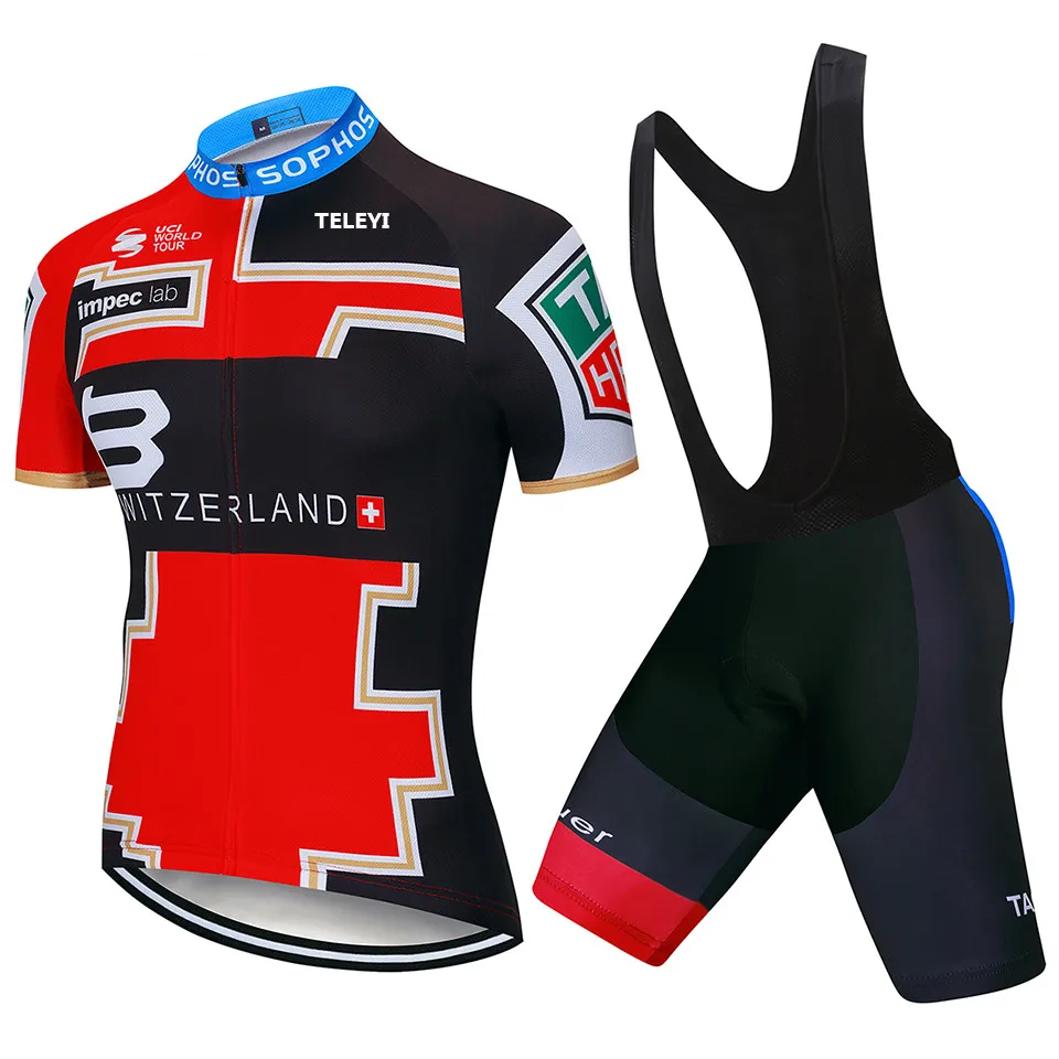 

2018 Team Switzerlands cycling jersey gel bike shorts ropa ciclismo mens summer quick dry BICYCLING Maillot Culotte clothing