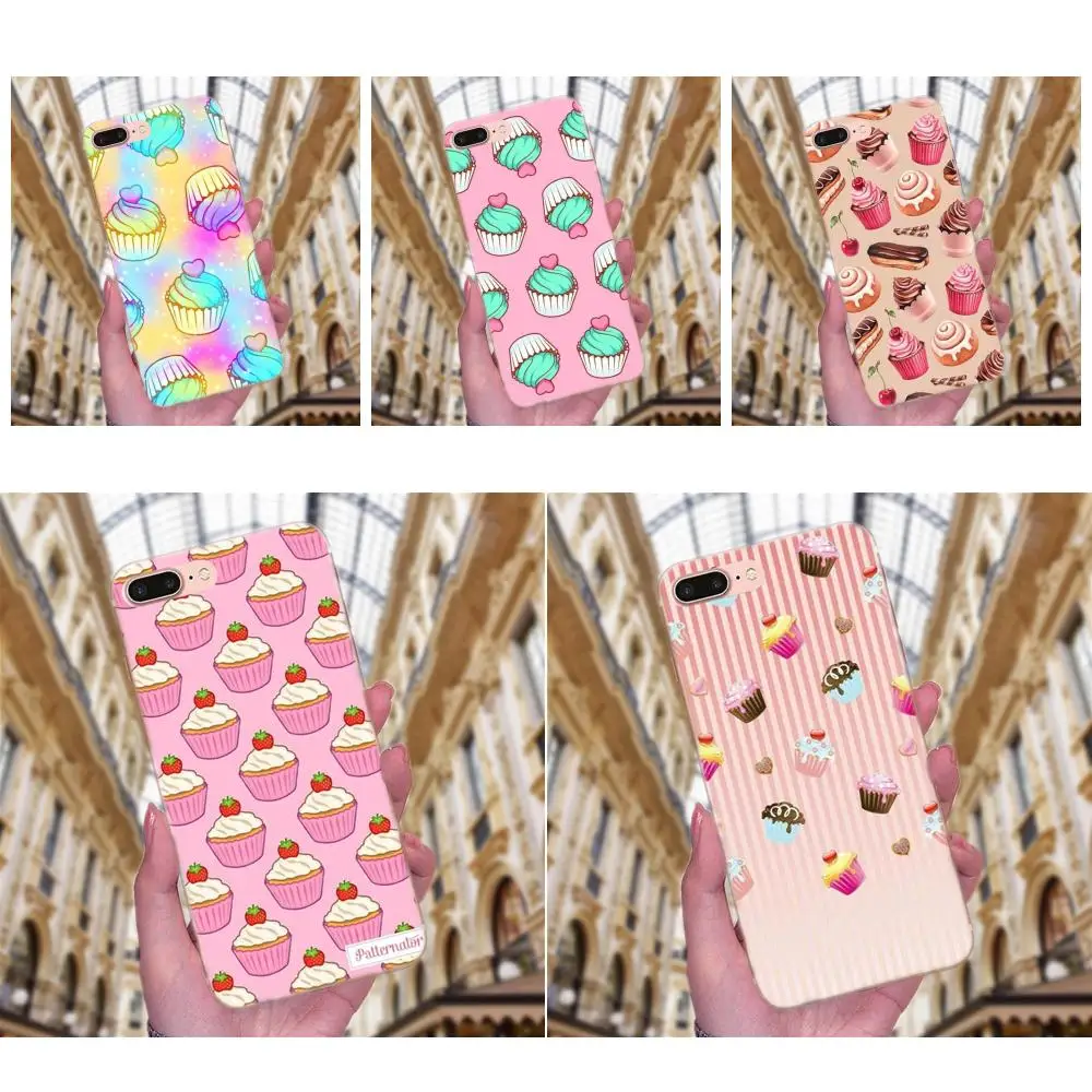 

For Sony Xperia Z Z1 Z2 Z3 Z4 Z5 compact Mini M2 M4 M5 T3 E3 E5 XA XA1 XZ Premium Colorful Tasty Cup Cake Donuts Dessert Heart