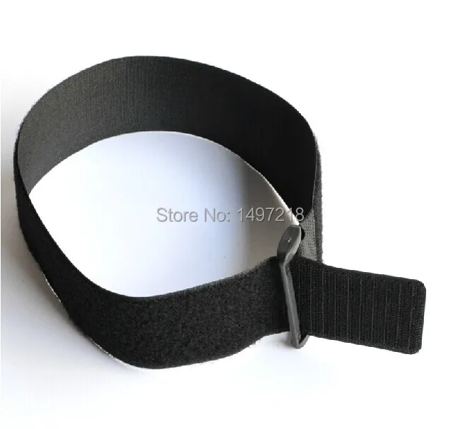Strap com Botão de Plástico Mágica com Fivela Freeshipping Lote 2.5cm x 300mm Fita Mágica Cabo Tie Nylon Hook & Loop 25 Pçs - 4 botão de Plástico Hook & Loop fita mágica com fivela
