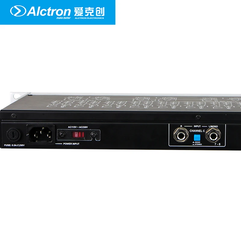 Alctron H8N headphone amplifier used in stage performance, studio recording