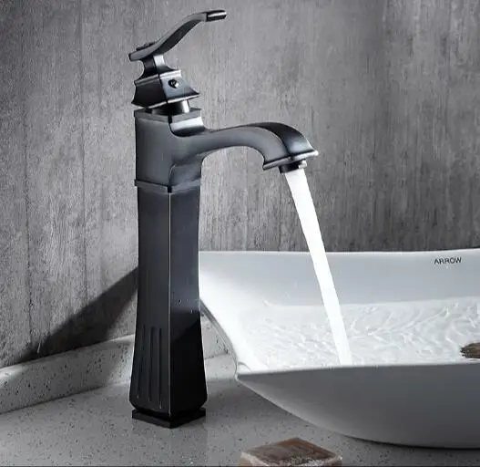 

fashion luxury single lever hot and cold bathroom ORB finished sink faucet basin tap ,mixer