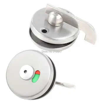 

Silver Tone Stainless Steel Household Doorknob PublicToilet Door Lock