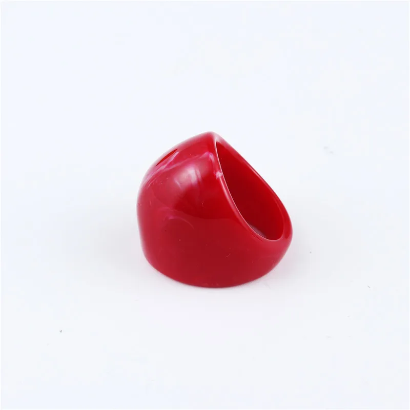 GEOMEE European Resin Unique Leopard Rings for Women Men Ring Jewelry Simple Smooth Handmade Rings Punk Wedding Bands R28