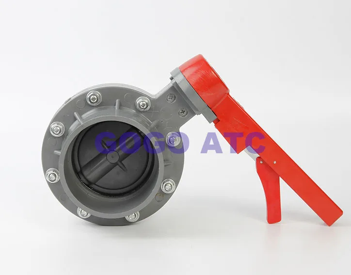 Vanne Papillon à Douille En PVC, Vanne Papillon D'irrigation, Vanne Papillon Monobloc En Plastique, 110mm, 125mm, 160mm, 200mm