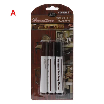 

3pcs/1 set Wood Repair System Kit Filler Sticks Touch Up Marker Floor Furniture Scratch Fix