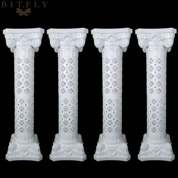 

4 Sets Photography Props Plastic Roman Pillars Column Pedestal Wedding Party Decoration and Event Supplies
