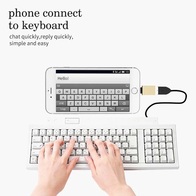 Адаптер Ascromy Micro USB 3 0 OTG type c 1 usb конвертер на u диск с клавиатурой адаптер для MacBook