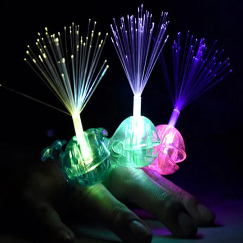 Glow Ring LED Finger Lights Glowing Whale Fiber Lamps Christmas Wedding Celebration Festival Party Decor Gifts For The New Year (9)