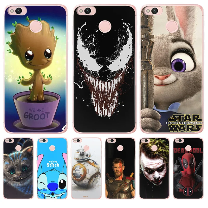 

Stitch joker For xiaomi Redmi Mi 8 A2 Lite 6X 6 A1 5X Pro 6A Note 5 5A Prime Pocophone F1 case Venom BB-8 Grout Mickey Mouse