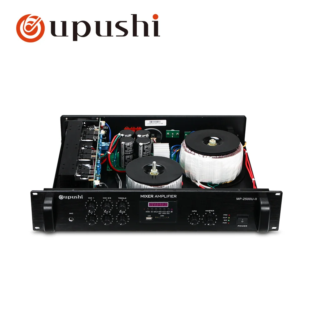 Oupushi MP-2180U высокомощный профессиональный усилитель вещания Многофункциональный Bluetooth усилитель Поддержка дистанционного управления