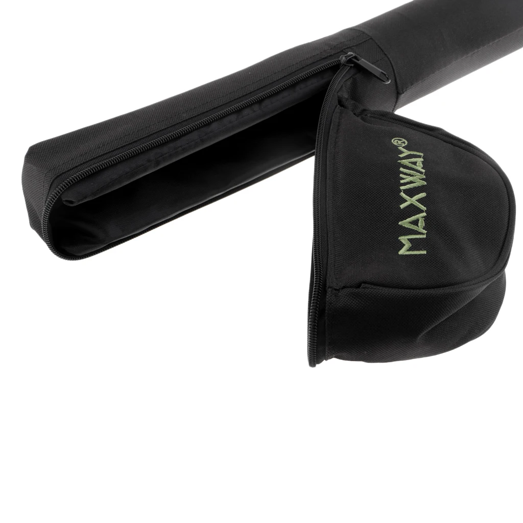 Fly Fishing Rod Tube & Reel Case 600D Waterproof Cloth Rod Protection Reel Bag Travel Fly Rod Adjustable Shoulder Strap Case 