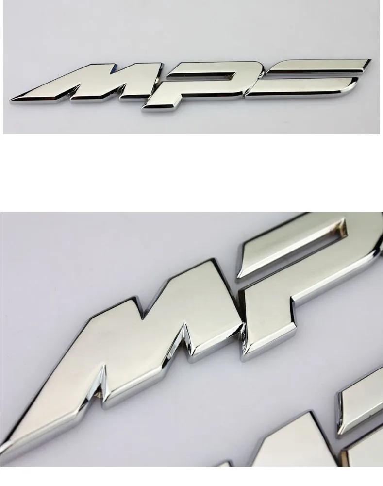 MPS бар цинковый сплав хромированная металлическая эмблема для автомобильного стайлинга значок переустановка автомобильные Внешние крутые заранее 3D Наклейка для Mazda