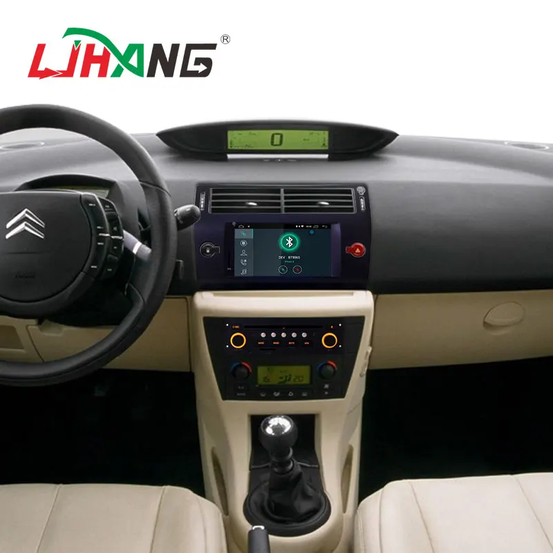Top LJHANG Android 9.0 Car Multimedia Player For Citroen C4 C-Triomphe C-Quatre 2004-2012 WIFI GPS Navi 1 Din Car Radio Stereo Audio 5
