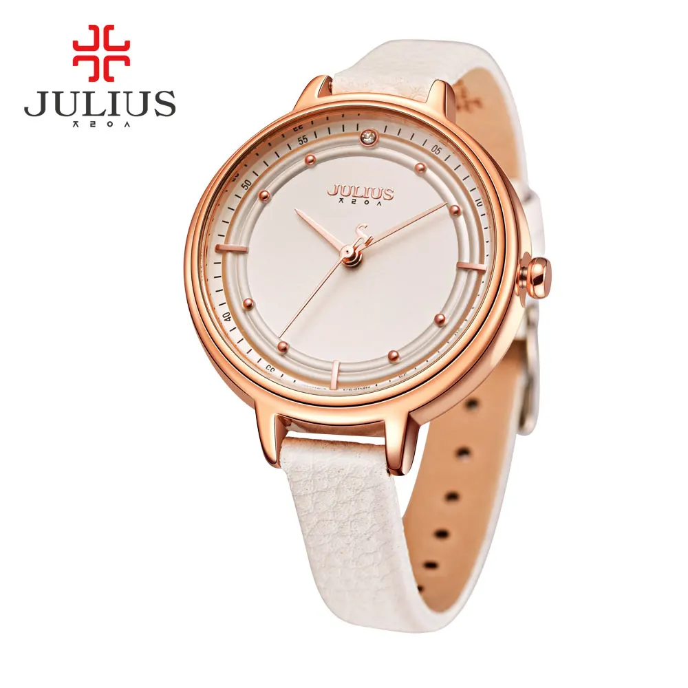 

Fashion Erkek Saat Quartz Watch Women JULIUS Reloj Mujer Bayan Kol Saati Fashion Casual Fantastic Adventure Rhinestone Box Clock