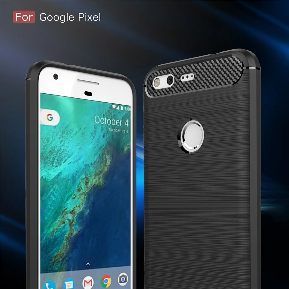 

For Google Pixel Case Soft Silicone TPU Fundas Pixel2 Armor Back Cover Housing For HTC Google Pixel 2 XL Phone Cases