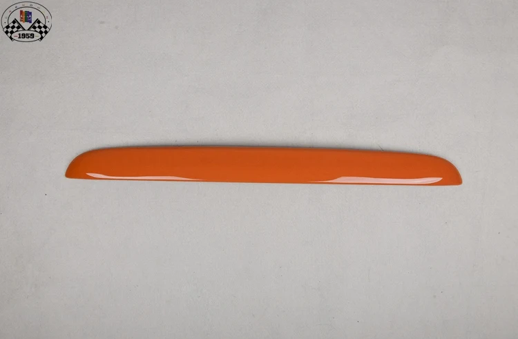 Фирменная Новинка ABS Материал с защитой от ультрафиолетового излучения, стиль mini Ray черный Цвет хвост ворота загрузки ручки крышки для mini cooper R53 R52(1 шт./компл - Название цвета: Оранжевый
