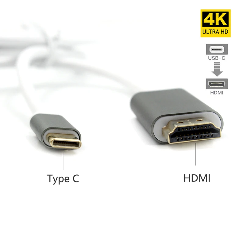 Wiistar Тип c до видеокабель HDMI USB C USB 3,1 кабель HDMI 1,8 M USB 3,1 HDMI Поддержка 4 K MacBook samsung Galaxy S10/S9