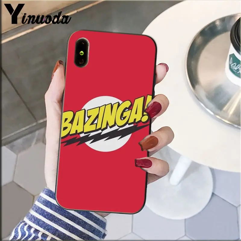 Yinuoda Bazinga The Big Bang Theory ТВ шоу Coque Оболочка Чехол для телефона для iPhone 5 5Sx 6 7 7plus 8 8Plus X XS MAX XR