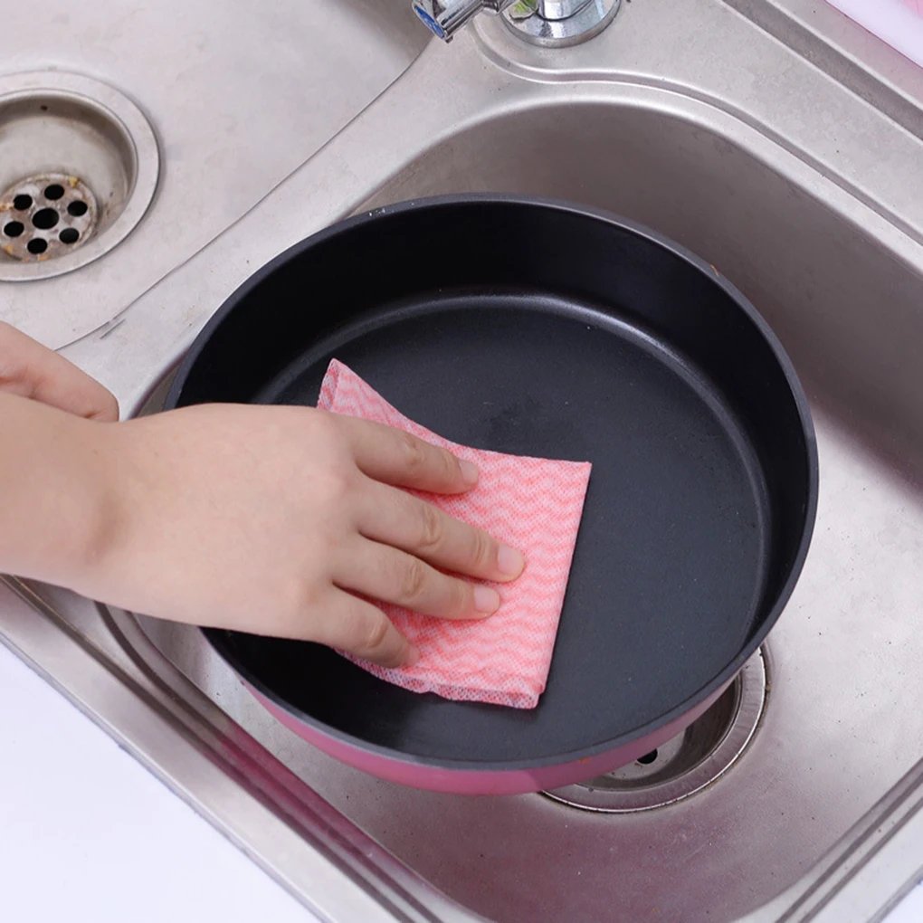Disposable Dish Washing Towels Non Woven Kitchen Clean Wipes Dishcloth 