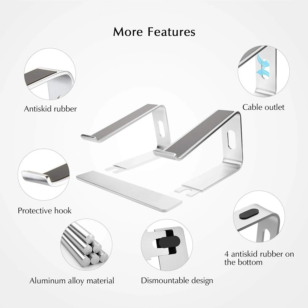 

S5 Laptop Stand Holder Aluminum Desktop Holder Notebook PC Computer Stand for MacBook Notebook Laptop Holder Computer Stand