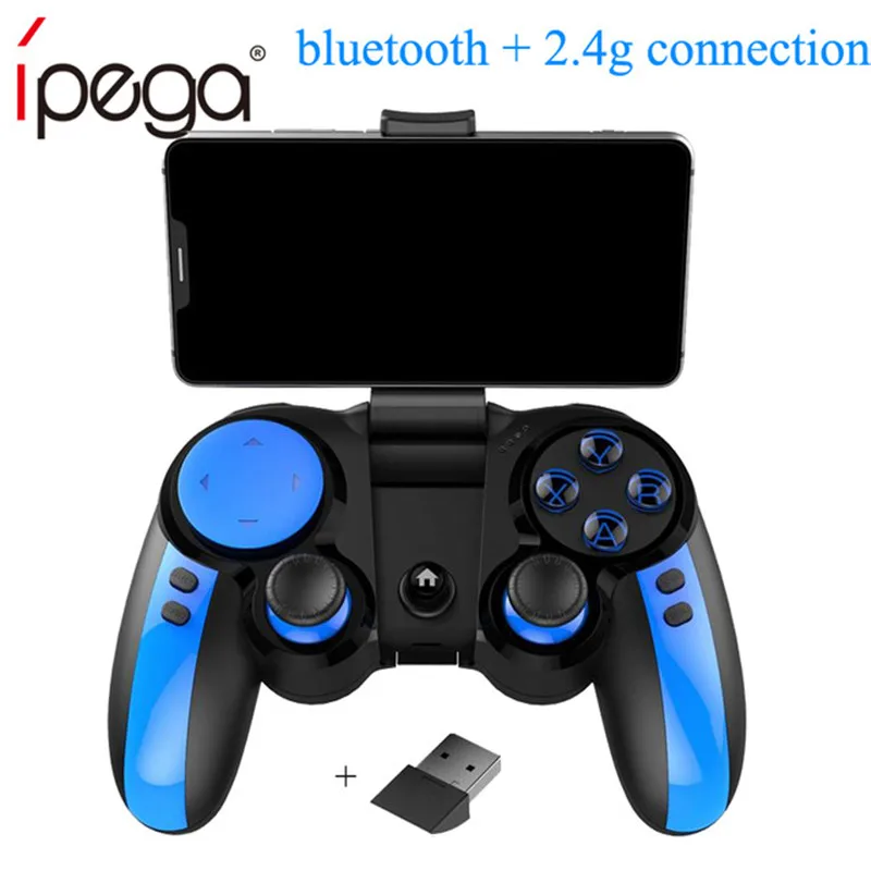 

IPEGA PG-9090 Bluetooth 2.4G Receiver Gamepad Flexible Joystick Game Controller Replaceable Cross Key For Smartphone TV Box PC