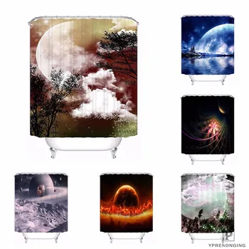 

Custom Galaxy Sunset Shower Bath Curtain Mildewproof Waterproof Polyester Various Sizes#180417-03-167