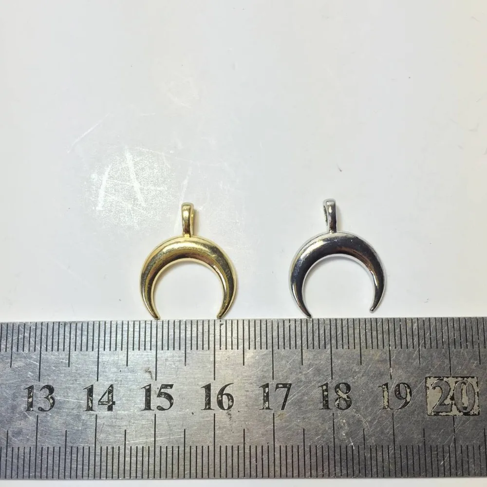 Eruifa горячая распродажа 20 шт. 17 мм Ox Horn цинковый сплав женские подвески ожерелья