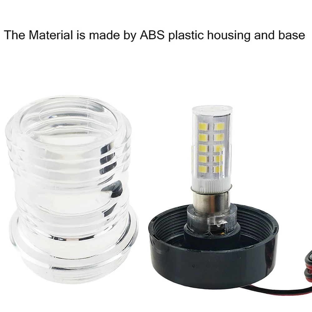 

Super Bright Marine Boat Navigation Anchor Light 12 V 360 Degree All Round Boat Light White Lamp 6300K LED Navigation Light