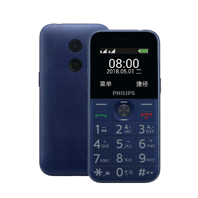Оригинальный Philips E163K MTK6261 1 77 дюйма 1050 мАч батарея две sim карты 32 Мб + одна камера