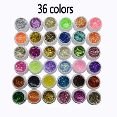 

Nail polish genuine 36 color nail set fine powder sequin phototherapy glue