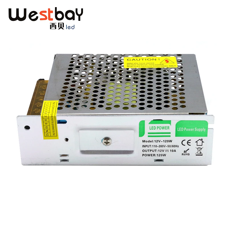 12 V 10A 120 W импульсный источник питания, 12 V 120 Вт адаптер питания 12 V трансформер для светодиодной полосы