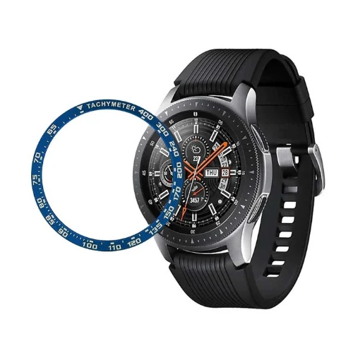 Аксессуары для часов samsung Galaxy watch 46 мм 42 мм gear S3 Frontier/классический ободок кольцо клеющаяся крышка Анти чехол - Цвет: speed-blue