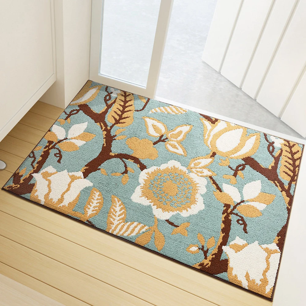

4 Colors Classical Polyester Material Non-Slip and Durable Bath Mat Bathroom Carpet Bathtub Floor Mat Doormat For Toilet
