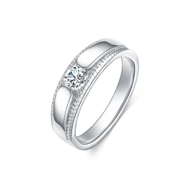 

Elegantly Lovable Round Shaped Women Marry 925 Standard Pure Silver Paved Flashing Small