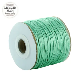 

80yards Nylon Soft Satin Rattail Silk Macrame Cord Beading Chinese Knotting Cord Thread Diy Bracelet Jewelry Accessories F5177