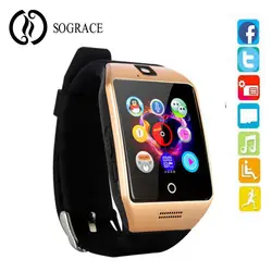 SOGRACE Q18 Bluetooth Smart часы Русский Поддержка SIM карты памяти камеры для Android/IOS Xiaomi/Huawei/iphone смартфон часы 45