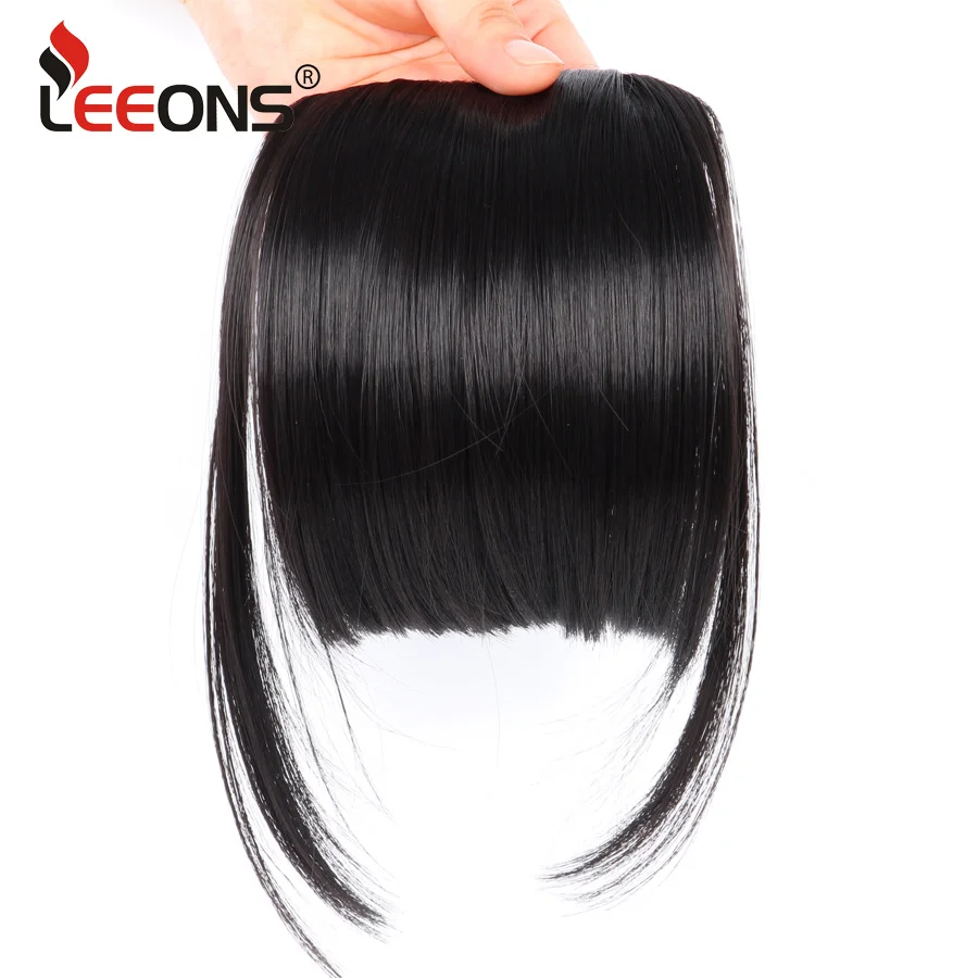 Leeons Synthetic Women Clip Bangs Hair Extension Fringe Hairpieces Black With Blond Hair Piece Clip On Front Fake Fringe 6 Inch Leeons Synthetic Women Clip Bangs Hair Extension Fringe Hairpieces Black With Blond Hair Piece Clip On Front Fake Fringe 6 Inch