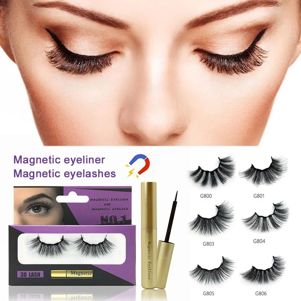 Magnetic Eyeliner Set with Magnetic False Eyelash Useful Makeup Comestic for Women Magnetic Eyeliner Set with Magnetic False Eyelash Useful Makeup Comestic for Women