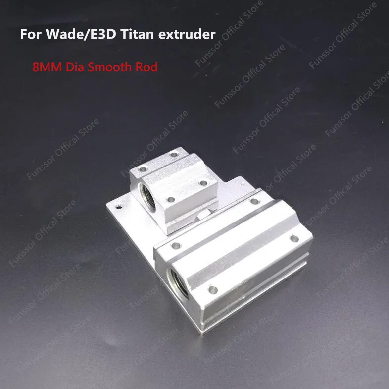 Funssor Reprap Prusa i3 3D printer parts X axis Metal exturder carriage aluminum alloy for wade/titan extruder Funssor Reprap Prusa i3 3D printer parts X axis Metal exturder carriage aluminum alloy for wade/titan extruder
