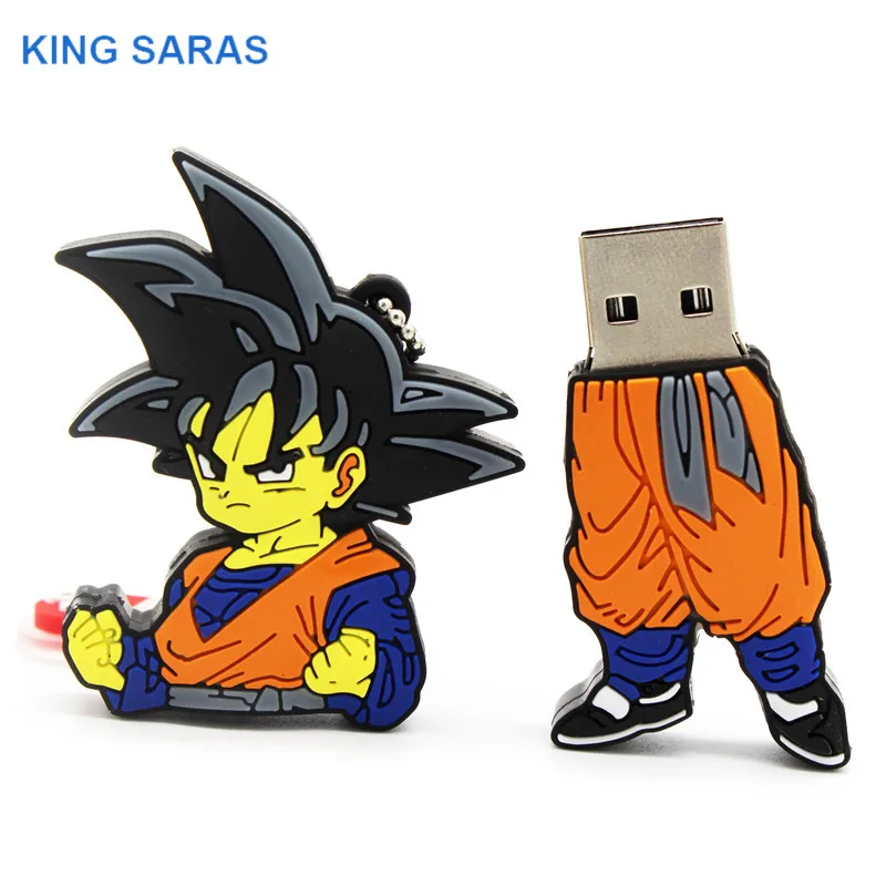 Модель usb флеш-накопителя KING SARAS с героями мультфильмов Dragon Ball goku usb 2,0, 4 ГБ, 8 ГБ, 16 ГБ, 32 ГБ, 64 ГБ