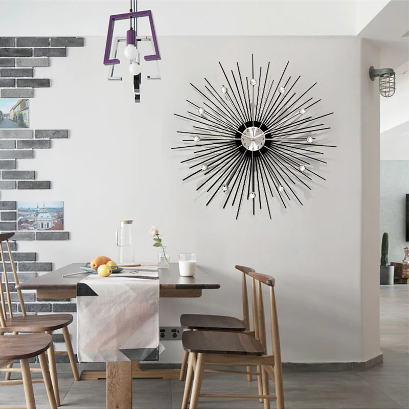 

Large Wall Clock 60Cm 70Cm Living Room Modern Design Big Watch 3D Kitchen Digital 3D Real Big Wall Clock Quartz Fashion Creative