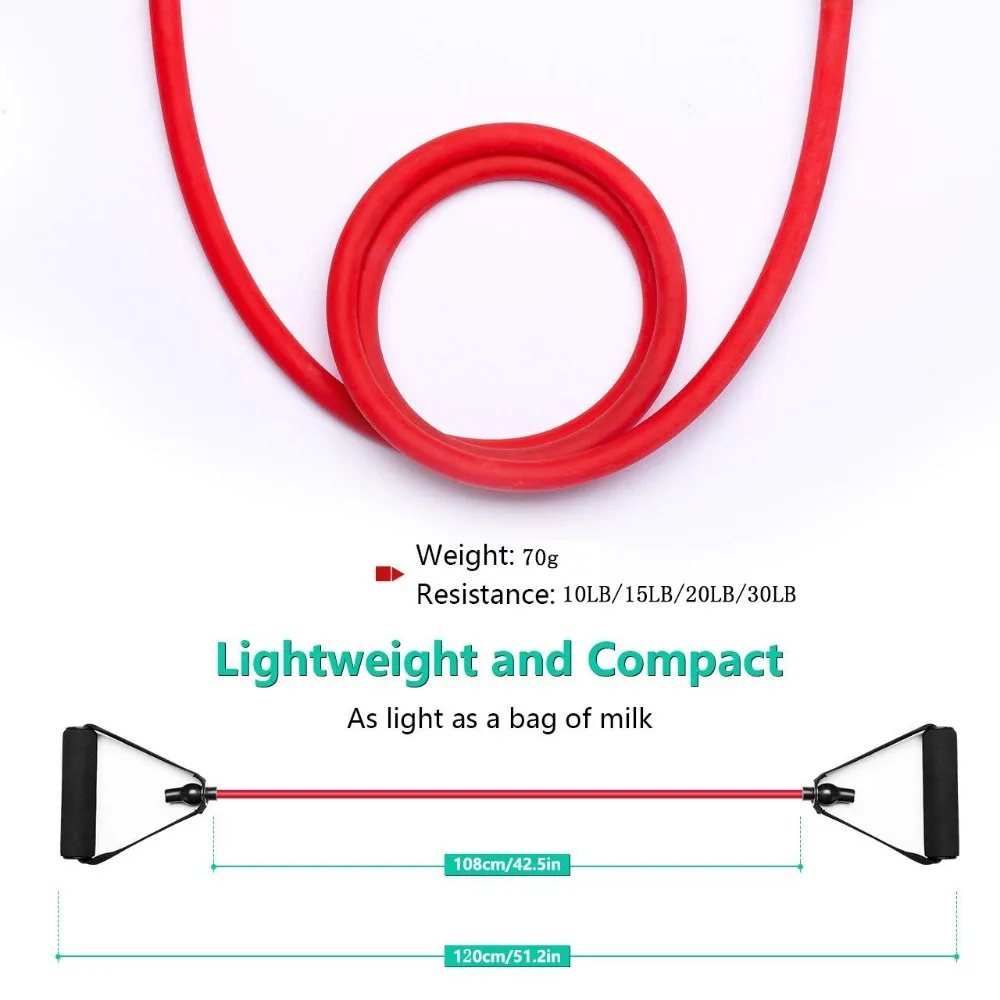 2pcs/set fitness rubber Pull Rope Resistance Bands Elastic Yoga 8 Word Bands muscle bodybuilding Stretched Tubes gum for fitness