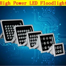 DC24V светодиодные прожекторы 48 Вт 12 Вт LED заполнения мониторинг свет лампы проектора Открытый водонепроницаемый IP66 AC85-265v рекламы пятно света